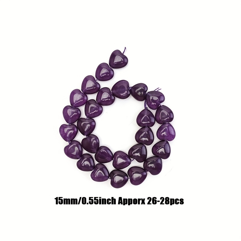 High-Quality Natural Stone Decorative Beads, 15mm
